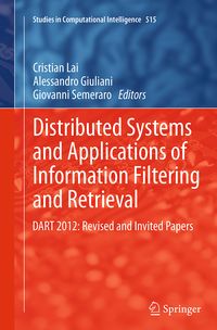 Produktbild: Distributed Systems and Applications of Information Filtering and Retrieval