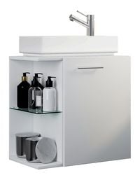 Produktbild: 2-tlg G&auml;ste WC Waschplatz Bad Waschtisch Hausa