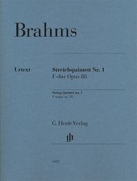 Bild vom Artikel Brahms, Johannes - Streichquintett Nr. 1 F-dur op. 88 vom Autor Johannes Brahms