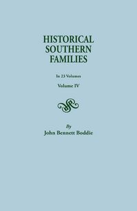 Produktbild: Historical Southern Families. in 23 Volumes. Volume IV