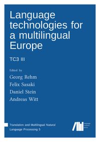 Produktbild: Language technologies for a multilingual Europe