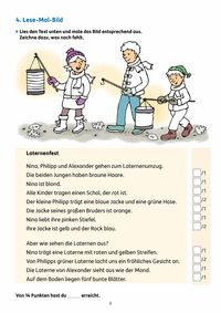 Übungsheft mit Lesetests in Deutsch 2. Klasse