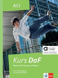 Produktbild: Kurs DaF A1.1 Kurs&ndash; und &Uuml;bungsbuch hybrid