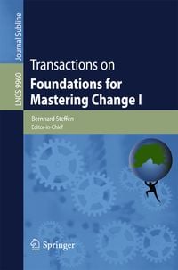 Produktbild: Transactions on Foundations for Mastering Change I