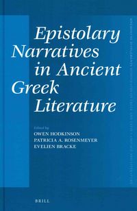 Produktbild: Epistolary Narratives in Ancient Greek Literature
