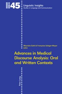 Produktbild: Advances in Medical Discourse Analysis: Oral and Written Contexts