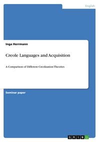 Produktbild: Creole Languages and Acquisition