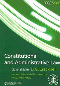 Produktbild: Constitutional and Administrative Law Statutes 2008-2009