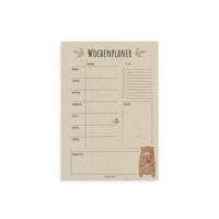 Produktbild: Nachhaltiger A4 Wochenplaner/Terminplaner/To-Do-Liste aus Graspapier (Toadstool Red)