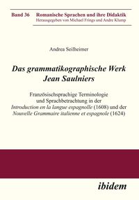 Produktbild: Das grammatikographische Werk Jean Saulniers