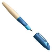 Produktbild: STABILO Schulf&uuml;ller ergonomisch f&uuml;r Linksh&auml;nder mit Anf&auml;nger-Feder A -   EASYbirdy Timber in blau - inkl. Patrone