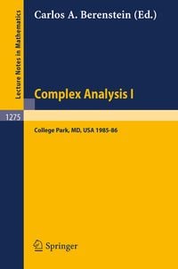 Produktbild: Complex Analysis I
