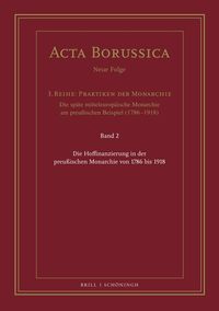 Produktbild: Die Hoffinanzierung in der preu&szlig;ischen Monarchie von 1786 bis 1918