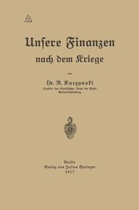 Produktbild: Unsere Finanzen nach dem Kriege