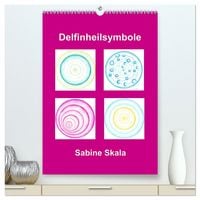 Produktbild: Delfinheilsymbole (hochwertiger Premium Wandkalender 2026 DIN A2 hoch), Kunstdruck in Hochglanz