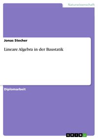 Produktbild: Lineare Algebra in der Baustatik