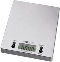 Produktbild: Clatronic KW 3367 K&uuml;chenwaage digital W&auml;gebereich (max.)=5kg Edelstahl 180 x 150 x 20