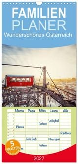 Produktbild: Familienplaner 2027 - Wundersch&ouml;nes &Ouml;sterreich mit 5 Spalten (Wandkalender, 21 x 45 cm) CALVENDO