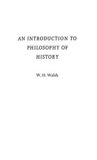 Produktbild: An Introduction to Philosophy of History