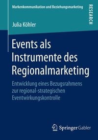 Produktbild: Events als Instrumente des Regionalmarketing