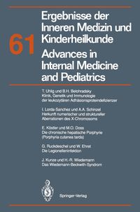 Produktbild: Ergebnisse der Inneren Medizin und Kinderheilkunde / Advances in Internal Medicine and Pediatrics