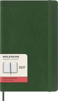 Produktbild: Moleskine 12 Monate Tageskalender 2027, Large/A5, 1 Tag = 1 Seite, Weicher Einband, Myrtengr&uuml;n