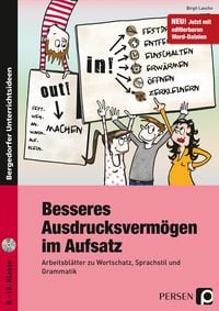 Produktbild: Besseres Ausdrucksverm&ouml;gen im Aufsatz 8.-10. Kl.