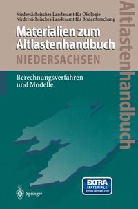 Produktbild: Altlastenhandbuch des Landes Niedersachsen Materialienband