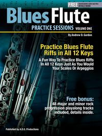 Produktbild: Blues Flute Practice Sessions Volume 1 In All 12 Keys