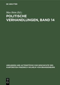 Produktbild: Politische Verhandlungen, Band 14