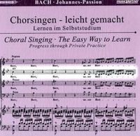 Bild vom Artikel Johannes-Passion, BWV 245, Chorstimme Alt, 2 Audio-CDs vom Autor Johann Sebastian Bach