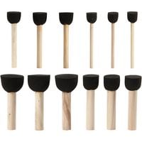 Produktbild: Creativ Company Schaumstoffpinsel, L 9-10 cm, D 13+20+25+35 mm, 12 Stk