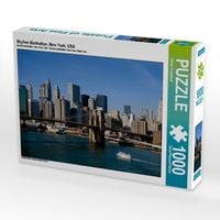 Produktbild: CALVENDO Puzzle Skyline Manhattan, New York, USA | 1000 Teile Lege-Gr&ouml;&szlig;e 64x48cm Foto-Puzzle f&uuml;r gl&uuml;ckliche Stunden
