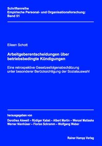 Produktbild: Arbeitgeberentscheidungen &uuml;ber betriebsbedingte K&uuml;ndigungen