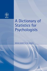 Produktbild: A Dictionary of Statistics for Psychologists