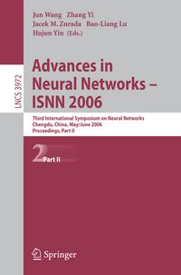 Produktbild: Advances in Neural Networks - ISNN 2006