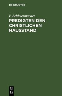 Produktbild: Predigten den christlichen Hausstand