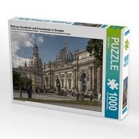 Produktbild: CALVENDO Puzzle Blick zur Kunsthalle und Frauenkirche in Dresden 1000 Teile Puzzle quer | 1000 Teile Lege-Gr&ouml;&szlig;e 64 &times; 48 cm Foto-Puzzle f&uuml;r gl&uuml;ckliche Stunden