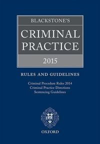 Produktbild: Ormerod Qc (Hon), D: Blackstone's Criminal Practice 2015: Ru