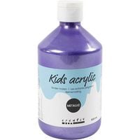 Produktbild: Creativ Company Acrylfarbe Metallic, Metallic, Violett, 500 ml/ 1 Fl.