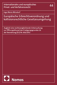 Produktbild: Europäische Erbrechtsverordnung und kollisionsrechtliche Gesetzesumgehung
