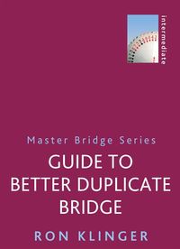 Produktbild: Guide to Better Duplicate Bridge