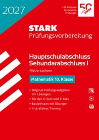 Produktbild: STARK Mathematik 10. Klasse - Hauptschulabschluss 2027 Niedersachsen - Pr&uuml;fungsvorbereitung mit L&ouml;sungen