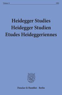 Produktbild: Heidegger Studies - Heidegger Studien - Etudes Heideggeriennes.
