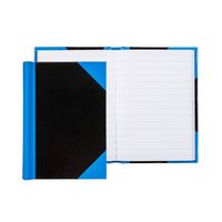 Produktbild: Idena Notizbuch Kladde liniert 96 Blatt 70g/m&sup2; schwarz/blau DIN A7