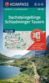 Produktbild: KOMPASS Wanderkarten-Set 293 Dachsteingebirge, Schladminger Tauern (3 Karten) 1:25.000