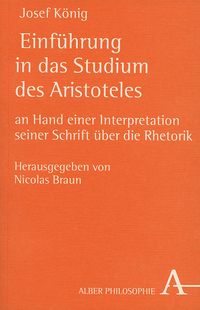 Produktbild: Einf&uuml;hrung in das Studium des Aristoteles