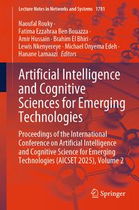 Produktbild: Artificial Intelligence and Cognitive Sciences for Emerging Technologies