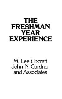 Produktbild: The Freshman Year Experience
