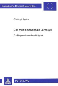 Produktbild: Das multidimensionale Lernprofil